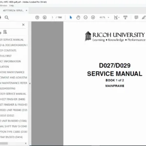 Ricoh Aficio MP C4000 / MP C5000 Service Manual PDF