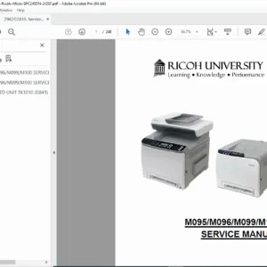 Ricoh Aficio SP C240DN / SP C242SF Service Manual PDF