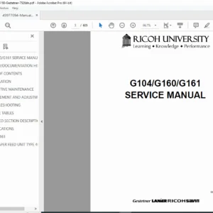 Ricoh G104/G160/G161 Service Manual (CL4000DN/SP C410DN/C411DN) PDF