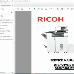 Ricoh MP 5054SP/6054SP Service Manual PDF (D197–D202)