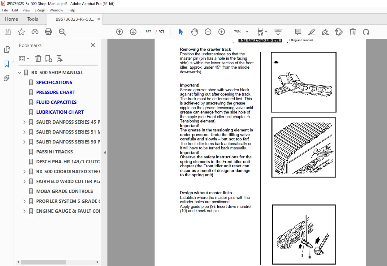 Roadtec RX-500 Cold Planer Shop Service Manual PDF DOWNLOAD - Image 2