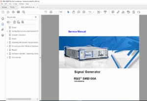 Rohde & Schwarz SMB100A Signal Generator Service Repair Manual PDF