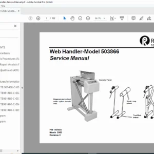 Roll Systems Web Handler Model 503866 Service Manual PDF