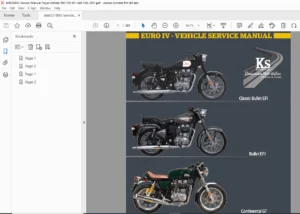 Royal Enfield 500 & 535 EFI ABS Service Manual PDF (2017)