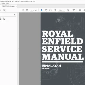 Royal Enfield Himalayan BS-IV EFI Factory Service & Repair Manual PDF