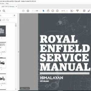 Royal Enfield Himalayan BS IV EFI Motorcycle Service Manual PDF