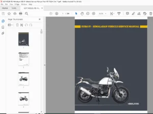 Royal Enfield Himalayan Service Manual PDF (Euro IV)