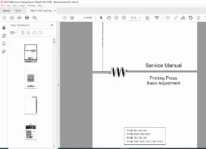 Ryobi 680 & 750 Series Printing Press Service Manual PDF