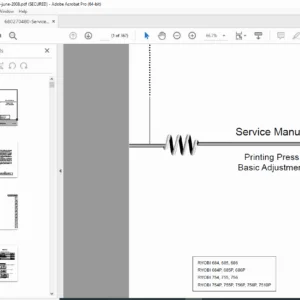 Ryobi 680 & 750 Series Printing Press Service Manual PDF