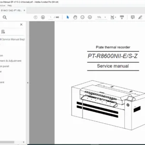 SCREEN PT-R8600NII-E/S/Z Service Manual PDF (Ver 1.1)