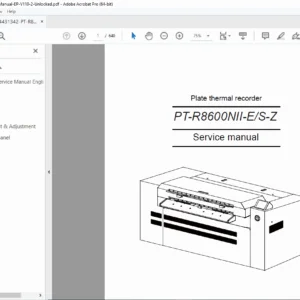 SCREEN PT-R8600NII-E/S/Z Service Manual  (Ver 1.1) PDF