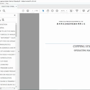SLAC Cupping System Service & Operating Manual PDF