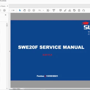 SUNWARD SWE20F Mini Excavator Service Manual  (Hydraulics & Specs) PDF