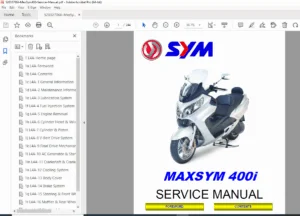 SYM MaxSym 400 Scooter Service Manual – Repair & Maintenance PDF