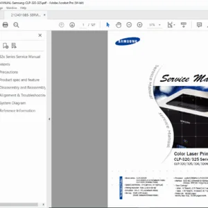 Samsung CLP-320/325 Series Service Manual PDF DOWNLOAD