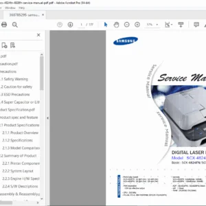 Samsung SCX-4824FN SCX-4828FN MFP Service Manual Repair PDF