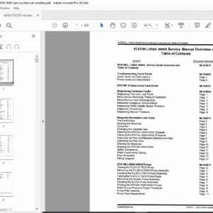 SciCan Statim 2000 5000 5000S Cassette Autoclave Service Manual PDF