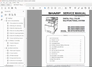 Sharp MX-3650 MX-4070 Service Manual – Repair & Troubleshooting Guide PDF