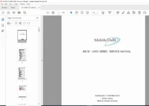 Shimadzu MUX-100D / MUX-100DJ Service Manual – PCB, Wiring, Repair PDF