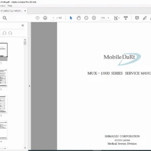 Shimadzu MUX-100D / MUX-100DJ Service Manual – PCB, Wiring, Repair PDF