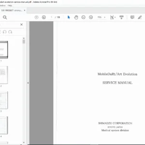 Shimadzu MobileDaRt / Art Evolution Service Manual PDF