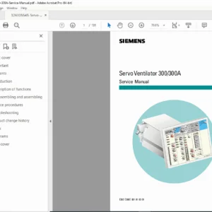 Siemens Servo Ventilator 300 300A Service Manual PDF DOWNLOAD
