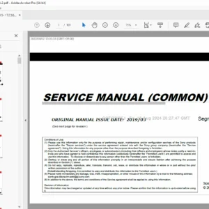 Sony BRAVIA GN4TR Chassis Service Manual KD & XBR X8000F/G Series Repair Guide PDF