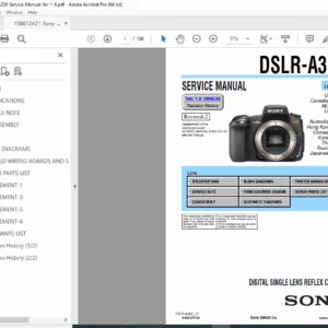 Sony DSLR-A350 Service Manual Ver 1.8 Level 2 PDF