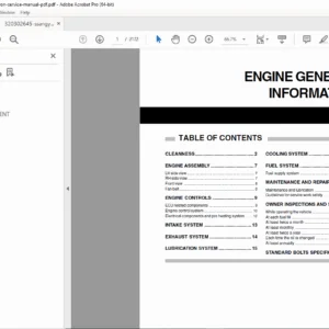 SsangYong Actyon / Actyon Sports Service Manual (2006)  PDF