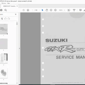Suzuki GSX-R750 1993-1995 Service Manual PDF DOWNLOAD