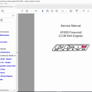 Suzuki XF650 Freewind Factory Service Manual & Repair Guide (1997-2002) PDF