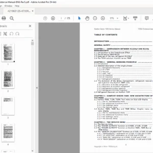 TEXA Konfort 700R Series Service Manual 705R, 720R, 760R & 780R BiGas Repair PDF