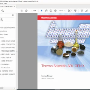Thermo ARL GenX X-Ray Generator Service Manual PDF