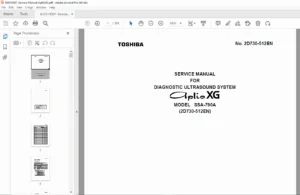 Toshiba Aplio XG Ultrasound Service Manual PDF - SSA-790A PDF