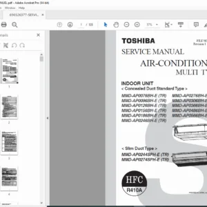 Toshiba Multi Type Air Conditioner Service Manual  MMD-AP Indoor Units PDF