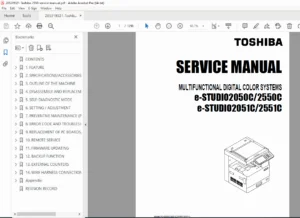 Toshiba e-STUDIO 2050C/2550C Service Manual Repair, Error Codes & Parts PDF