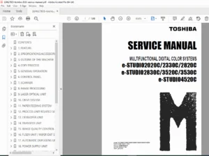 Toshiba e-STUDIO2330C Service Manual PDF (2020C–4520C) 2008