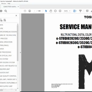 Toshiba e-STUDIO2330C Service Manual PDF (2020C–4520C) 2008