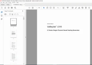 Valleylab LS10 Energy Platform Service Manual PDF DOWNLOAD
