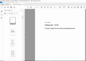 Valleylab LS10 LS Series Single Channel Vessel Sealing Generator Service Manual PDF
