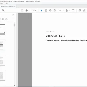 Valleylab LS10 LS Series Single Channel Vessel Sealing Generator Service Manual PDF