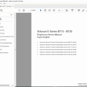 Voluson BT20 Ultrasound System Service Manual – Repair PDF