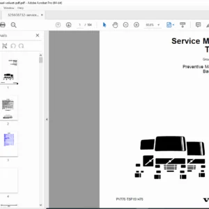 Volvo VN/VHD Preventive Maintenance Basic Service Manual PDF (Group 177–500)