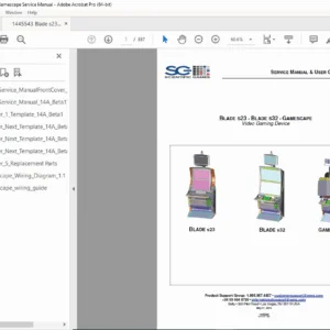 WMS Blade s23, s32 & Gamescape Service Manual  PDF DOWNLOAD