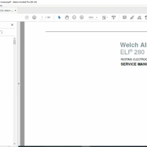 Welch Allyn ELI 280 ECG Service Manual Repair & Calibration PDF