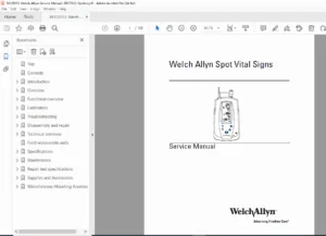 Welch Allyn Spot Vital Signs Service Repair Manual PDF DOWNLOAD