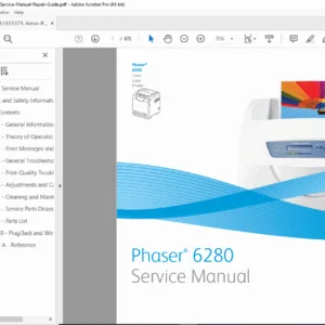 Xerox Phaser 6280 Service Manual Repair Guide PDF