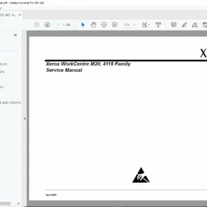 Xerox WorkCentre M20 & 4118 Service Manual PDF DOWNLOAD