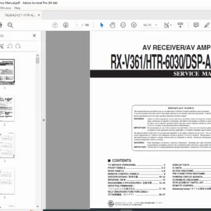 Yamaha Corporation HTR-6030 Service Manual PDF