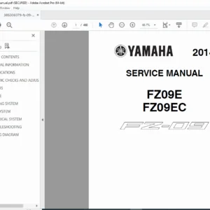 Yamaha FZ-09 FZ09E FZ09EC Service Manual  2014 PDF
